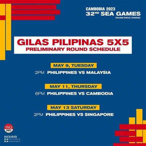 schedule of gilas